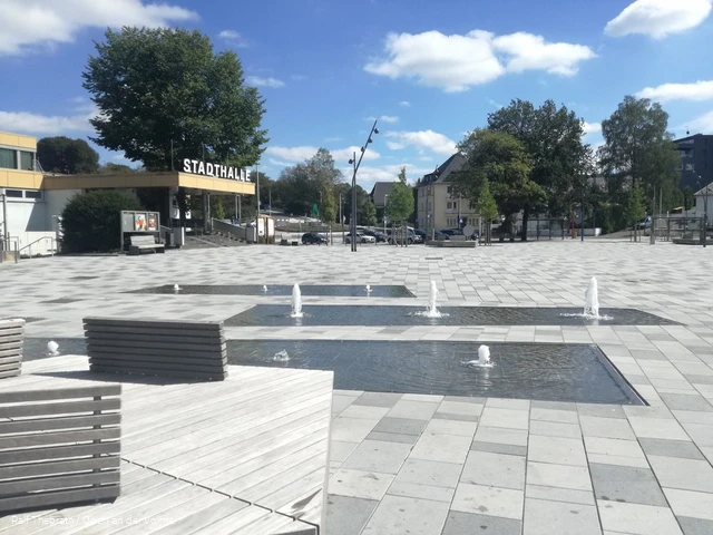Der Otto-Fuchs-Platz in Meinerzhagen